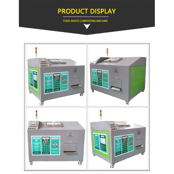 100KG/Day Food Waste Composting Machine 24 Hour Odorless Kitchen Waste Fertilizer Machine
