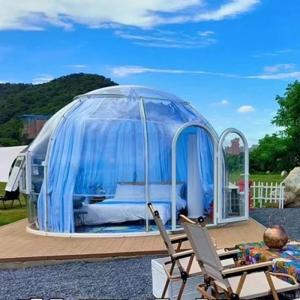 China UV Resistance 10x10 Clear Bubble Tents Heat Resistant PC Polycarbonate Dome Tent on sale