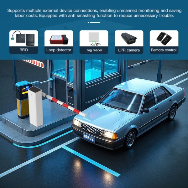 HCW CW242 DC Brushless Automatic Barrier Gate for Parking Lot Access Control