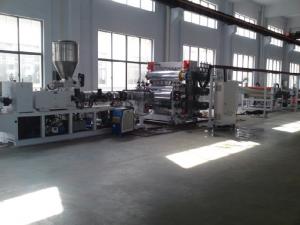 China PVC Advertisement Plastic Board Extrusion Line , PVC Construction Board Machinery on sale