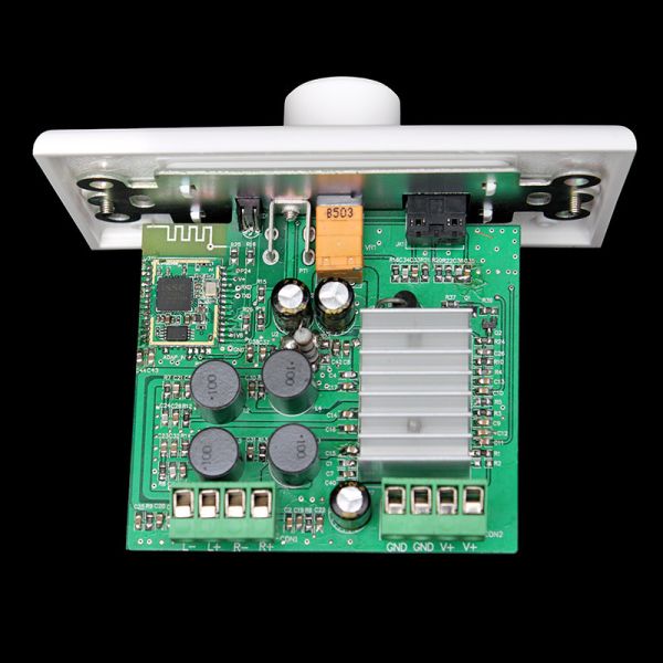 White Wall Rotary Knob Volume Control Impedance Matching For Ceiling Speakers Bluetooth Amplifier