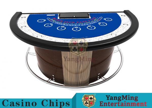 Quality Stainless Steel Fender Half Round Poker Table For Blackjack Gambling Game for sale