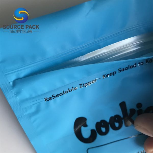 Customized Weed Bag Mylar Packaging Ziplock Stand Up Pouch