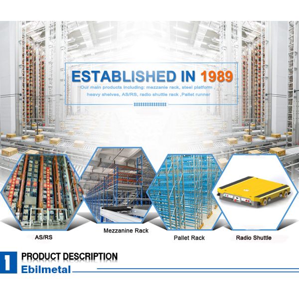 Multi Deck Radio Shuttle Racking System Warehouse Automatic Storage System