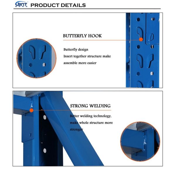 Multi Layers Plate Stands Assembling Heavy Goods Metal Storage Rack