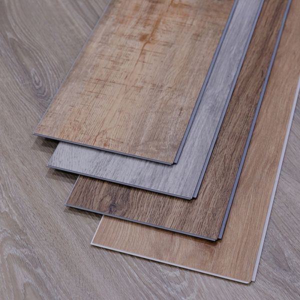 Waterproof Wood Veneer SPC Floor Click Installation Type Vinyl Plank Flooring for Oak