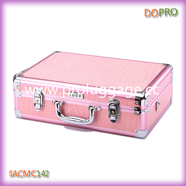 New style customized single open aluminum makeup case with shoulder strap(SACMC142)