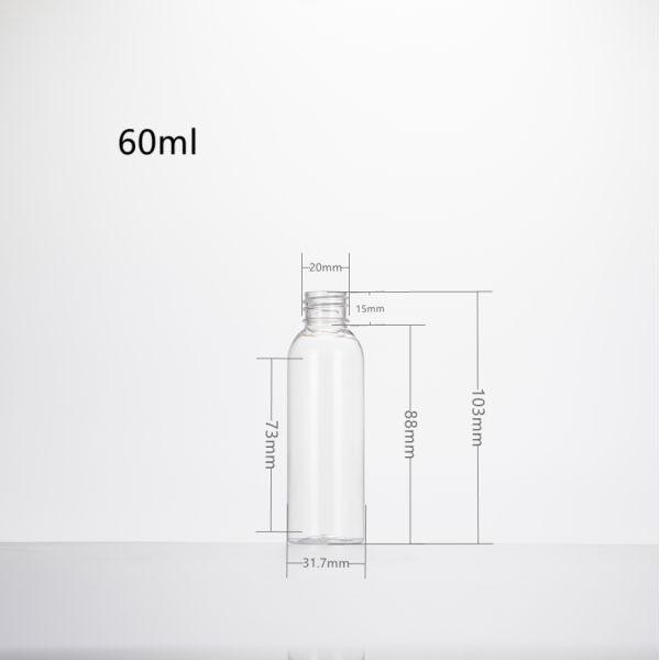Flip Cap Empty Plastic Bottle Container With Clamshell Travel Small