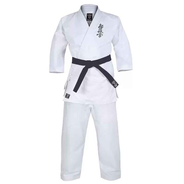 Karate Uniform side view showing fabric detail