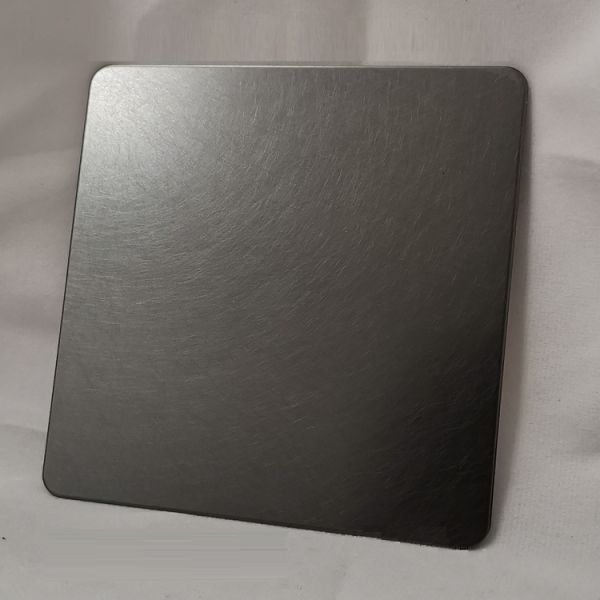 Bronze PVD Coated Stainless Steel Sheet with Cross Brushed Surface in Four Feet Size