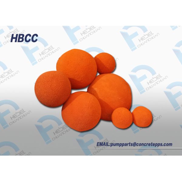 Soft medium hard 2" to 8" concrete pump pipe cleaning sponge balls