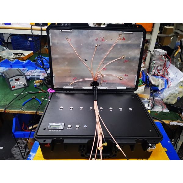 Military mobile phone signal jammer 160W high-power GSM 3G 4G WiFi wireless signal jammer with residual power display 