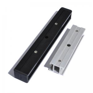 Buy cheap Custom 6063 T5 Aluminium Extrusion Profiles Black Anodized Slot Linear Rail product