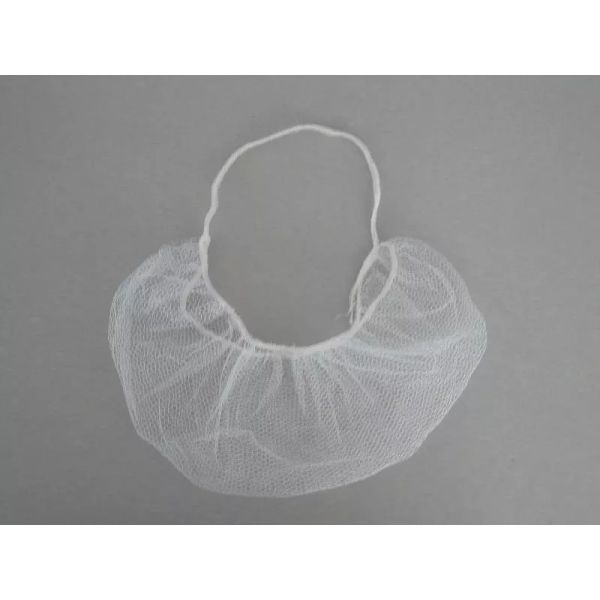 Disposable White Beard Cover 18'' For Personal Care