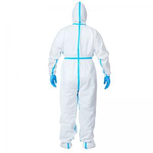 China EN14126  Against Blood Disposable Protection Clothing Medical Protective Coverall on sale