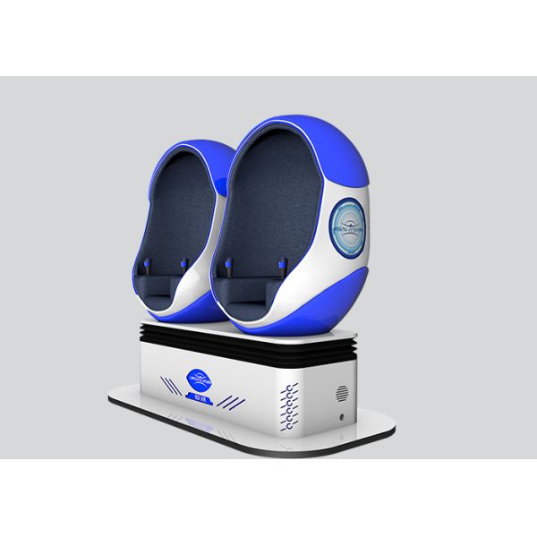 Interactive Virtual Reality Simulator Mini 2 Seats Cinema With Electric System LED Light