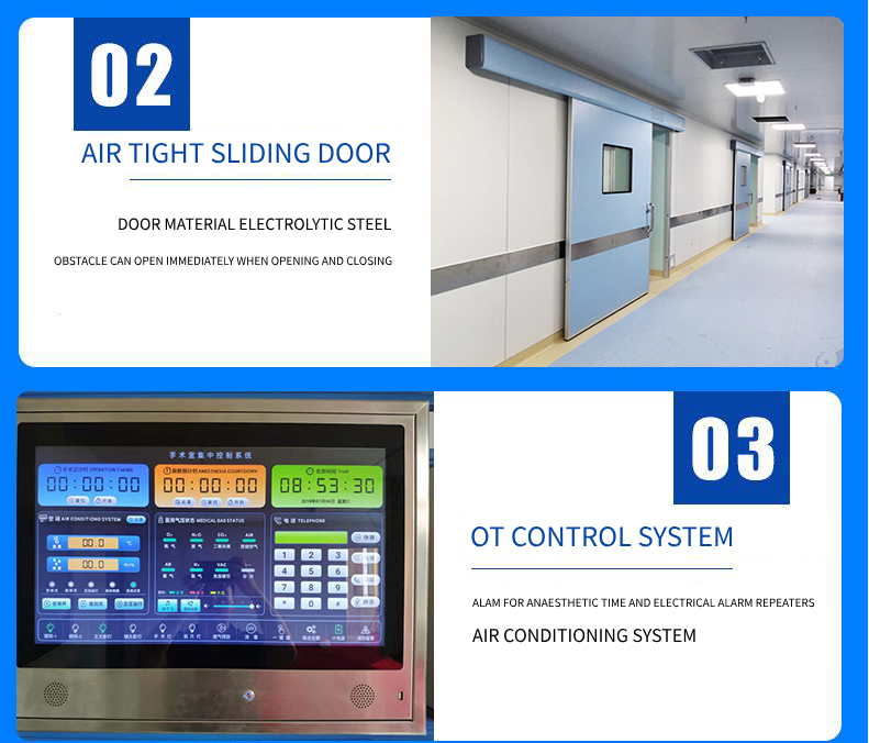 Hospital Antibacterial Modular Operating Room With Electrolytic Plate