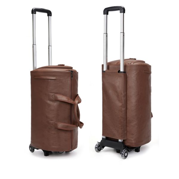 OEM Rolling Garment Male Travel Duffle Bag With Trolley Sleeve Multipurpose