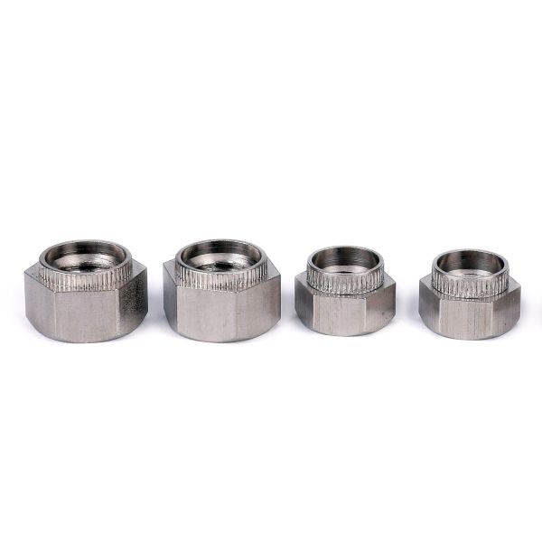 Carbon Steel Galvanized Hex Self Clinching Nuts Precision Knurled Fasteners M3-M10