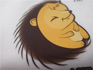 Buy cheap Cartoon Pattern Silk  Screen Heat Transfer Wash Labels For Garment Or Bags product