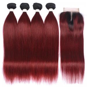 China Silky Straight 24 Inch Clip In Hair Extension , Real Human Hair Weave on sale