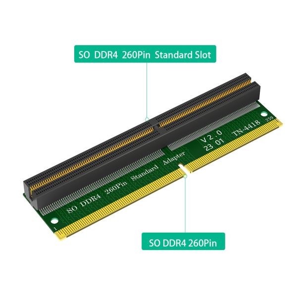 Laptop SO-DIMM Memory RAM DDR4 260Pin Slot To Desktop DDR4 DIMM Adapter Test Protection Card