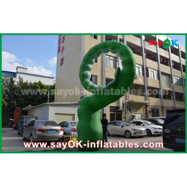 Advertising Inflatable Green Oxford Cloth Inflatable Cartoon Characters / Inflatable Caterpillar