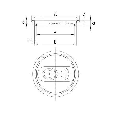 SOT 200 202 206 211 300 307 401 Easy Open End EOE Aluminum Can Pop Lid