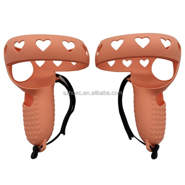 Silicone Protective Cover HOXC Compatible Controller Cover For Search 2 , Anti-Throw VR Oculus Protective Grip Controller With Wrist Knuckle Strap