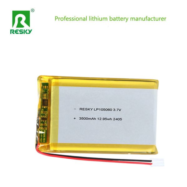 RESKY LP105060 3.7V 3500mAh 12.95wh Solar Power Lithium Battery Cell Rechargeable Batteries