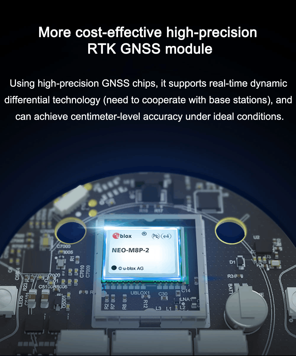 Hot Sales Hex Here3+ Gps Uav High-Precision Differential Navigation Module Pixhawk Plant Rtk Dronecan 8mbit Icm42688 Rm3100