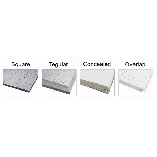 Interior Decoration Materials Mineral Wool Ceiling Tile 60x60 60x120 cm Wooden Board
