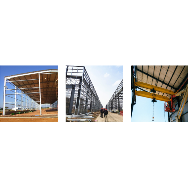 CE Certificate PEB Structural Steel Workshop Construction with 5 Years Warranty