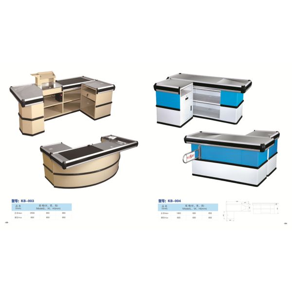 Automatic Custom Checkout Counters Rust Proof With Crash Protection Measure