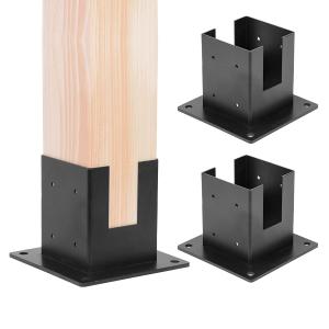 China Easy Installation Wood Fence Post Base Brackets for Handrail Railing and Deck Porch on sale