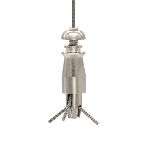 Customized Brass Cable Gripper Lighting Space Saving Easy Maintenance With Removable Cable Retention