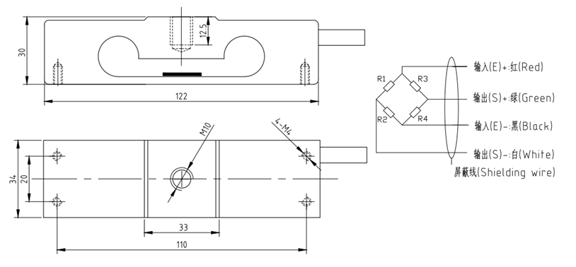 IP65 Aluminum Load Cell For Lift Weighing Electronic Weighing System