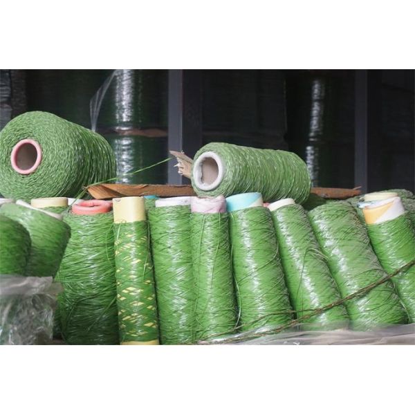 50mm L Stem Shape Synthetic Grass For Soccer Fields Durable Light Green