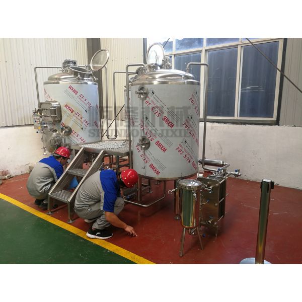 PLC Control Microbrewery Brewing Equipment With steam heating for brewpub