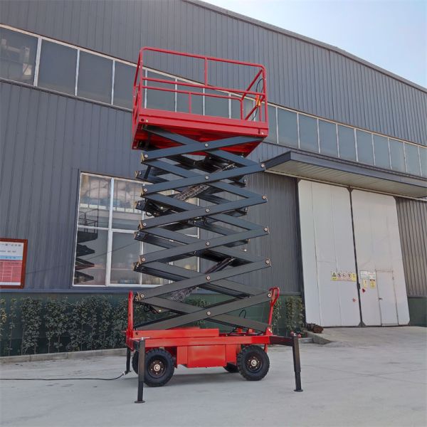 Lifting Height 7m Mobile Scissor Lift Hydraulic Mobile Man Lift
