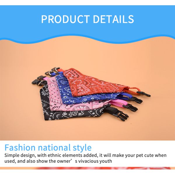 Double Layer Dog Neck Scarf Holiday Dog Bandanas Fashion Style