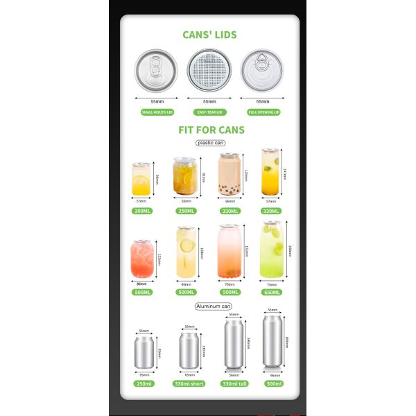 Bubble Tea Coffee Bottles Plastic Can Sealer Machine Fully Automatic Non Rotating