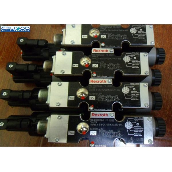 Pneumatic Rexroth Solenoid Valve With Integrated Electronics 4WREE 6E16-24G24K31