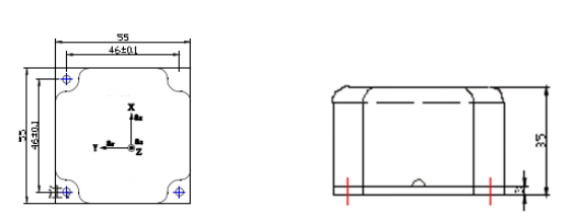 GSACC303M MEMS Accelerometer with ±10 g Range ≤ 0.01 g Bias and ≤ 0.2% Fs Nonlinear for Precision Measurement