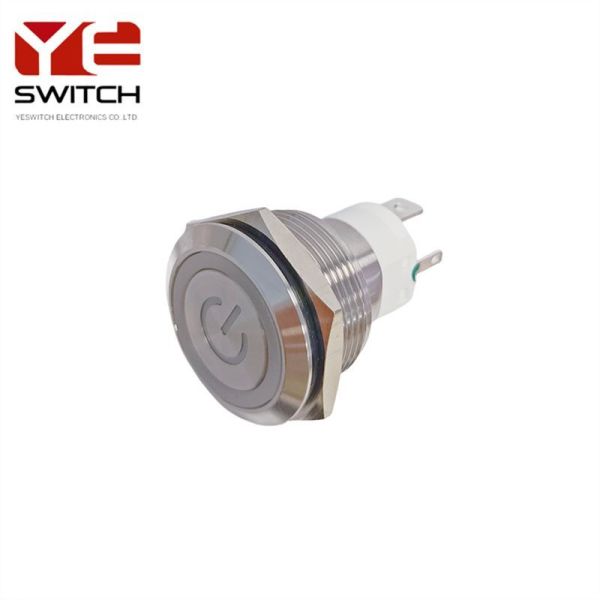 22mm 16A Metal Push Button Light Switch IP67 Push Button Switch Metal 3000VAC