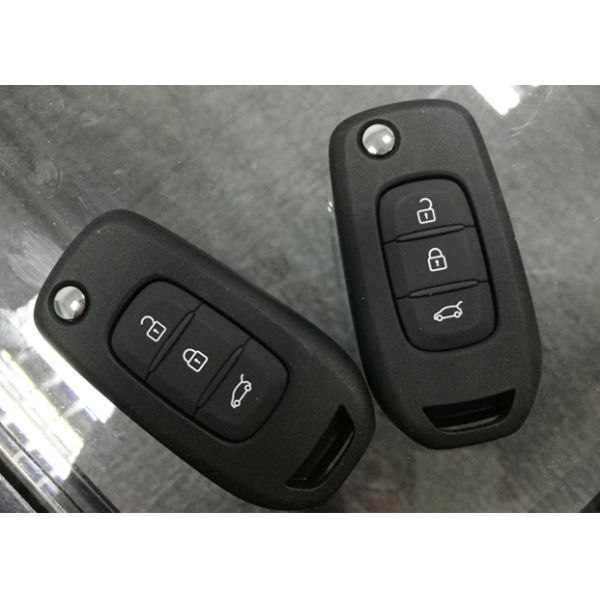 Black Car Remote Key / 3 Button Renault Car Key CWTWB1G767 Chip PCF7961