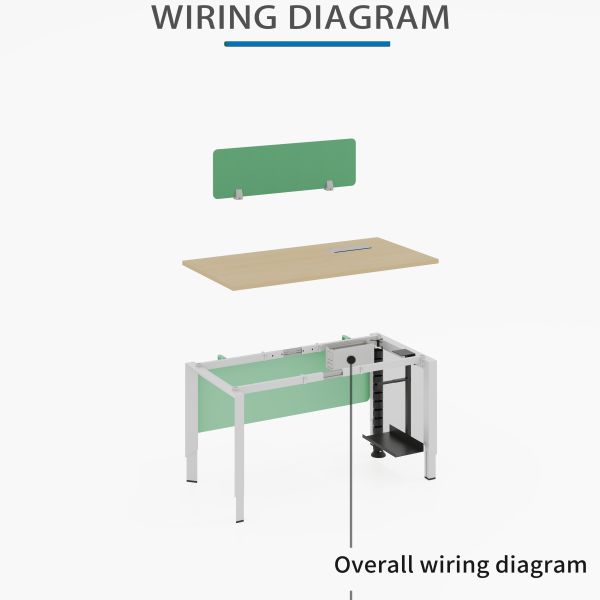 Customizable Open Space Office Workstation 1200L*1200W*750H Mm Modern Design Style Multiple Compartments Options