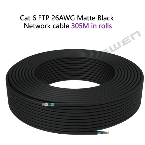 Black Rj45 CAT6 FTP Ethernet Network Cable Cat 6 Internet Computer Patch Cord Communication Cable