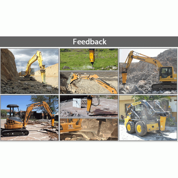 Hydraulic Rock Hammer Concrete Stone Breaker Parts Tool Round Flat Wedge Moil Point Chisel For Excavator