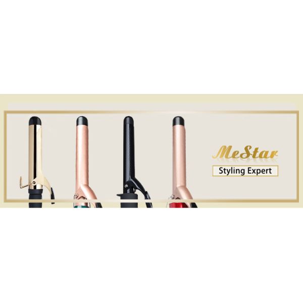 Professional LCD Hair Curling Wand 140F - 450F Temperature Control Titanium